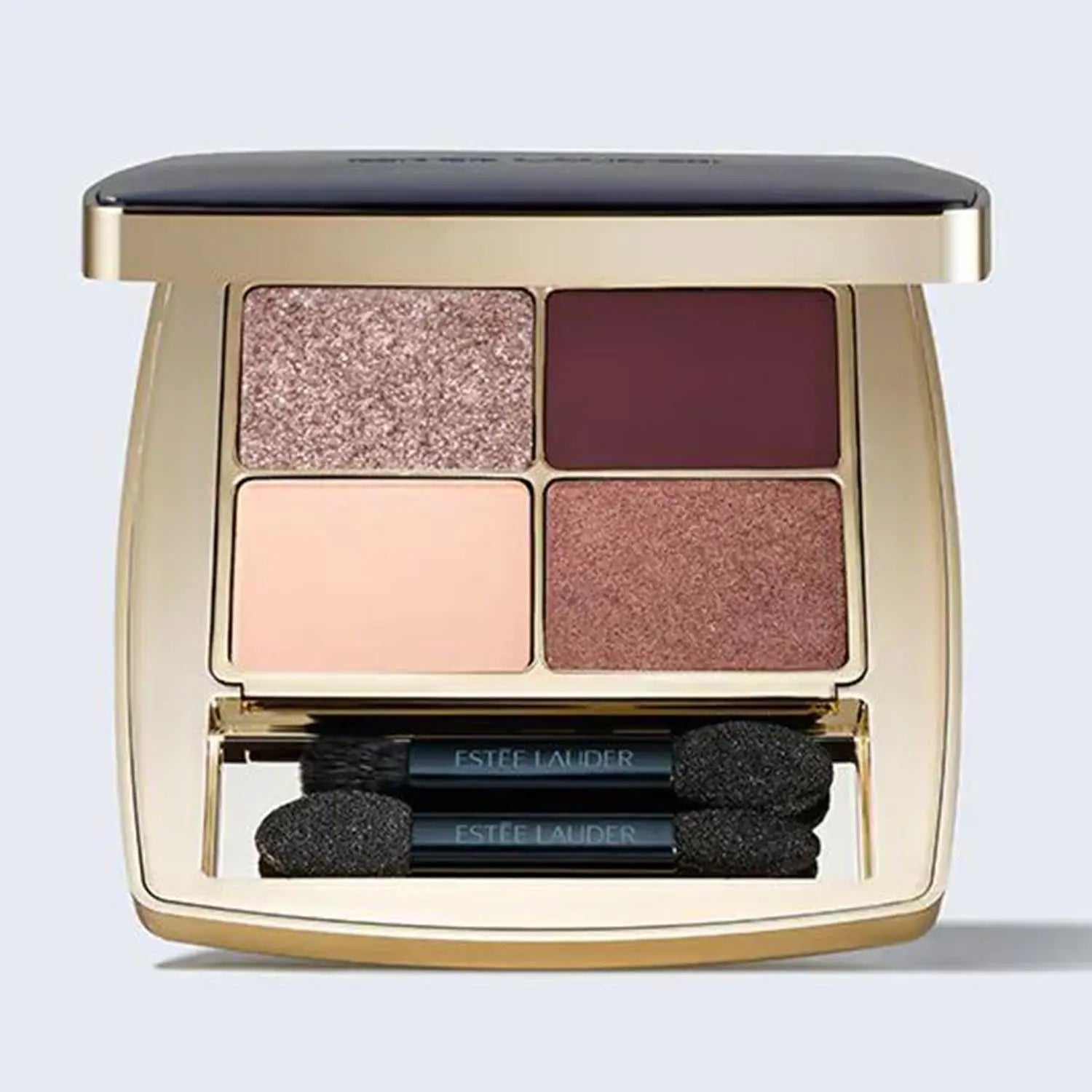 Estée Lauder Pure Color Envy eyeshadow in Aubergine Dream, showcasing a rich purple eyeshadow with a smooth, blended finish.