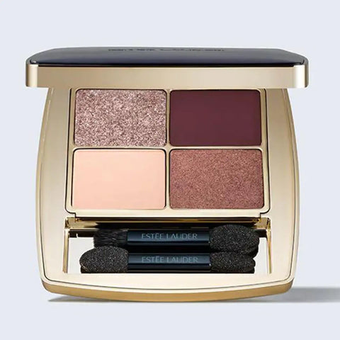 Estée Lauder Pure Color Envy Aubergine Dream eyeshadow compact from Jag Couture London, showcasing deep purple eyeshadow.