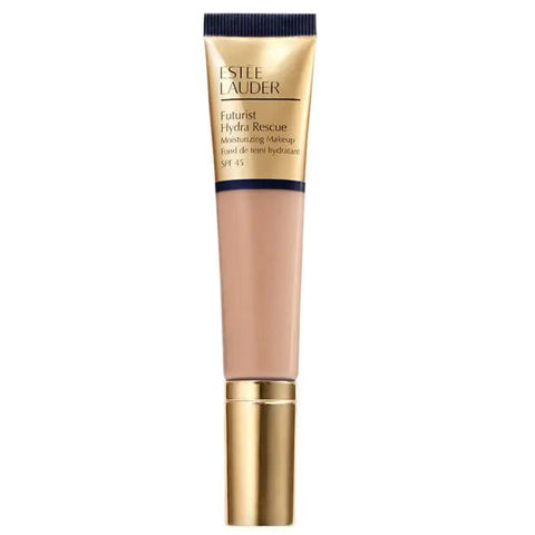 Estee Lauder Futurist Hydra Rescue SPF 45 3-in-2 Wheat 35ml skincare bottle with a sleek design and white cap.