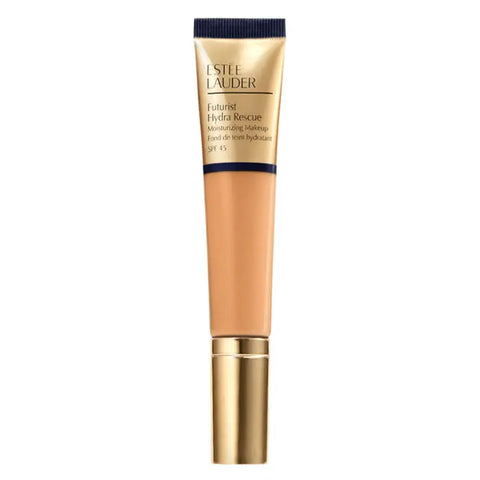 Estee Lauder Futurist Hydra Rescue SPF45 4-in-1 Honey Bronze foundation in 35ml bottle, with a natural honey bronze shade.