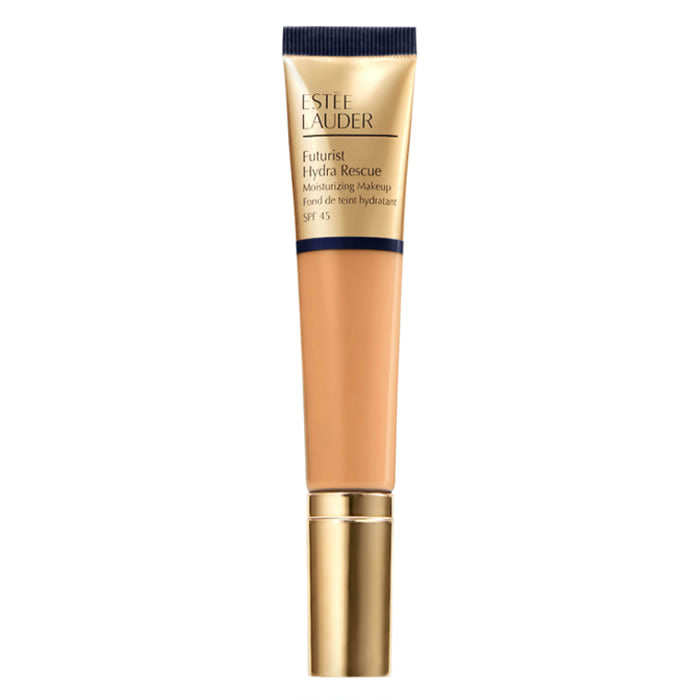 Estee Lauder Futurist Hydra Rescue SPF45 4-in-1 Honey Bronze 35ml bottle, showcasing the product with a sleek design and label