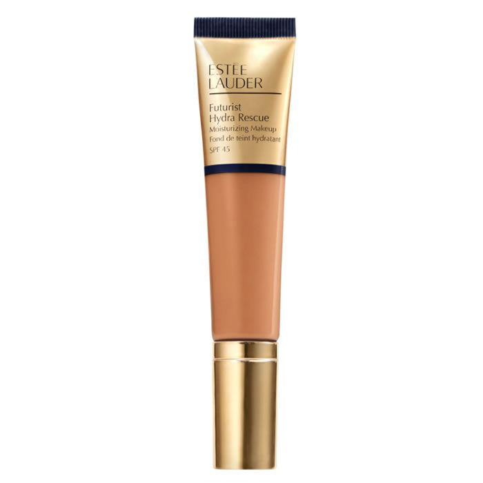 Estee Lauder Futurist Hydra Rescue SPF45 5-in-1 Bronze 35ml tube, featuring a sleek design and bronze-colored packaging.