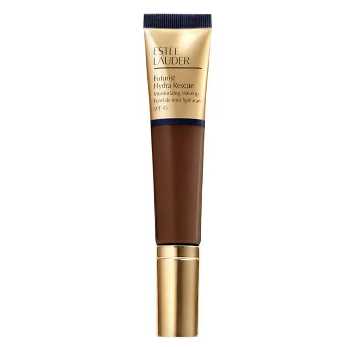 Estee Lauder Futurist Hydra Rescue SPF45 8-in-2 Rich Expresso 35ml tube, showcasing the skincare and sun protection product.