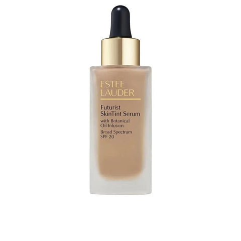 Estée Lauder Futurist Skintint Serum SPF20 in a 30ml bottle, featuring a sleek design and natural skin tone finish.