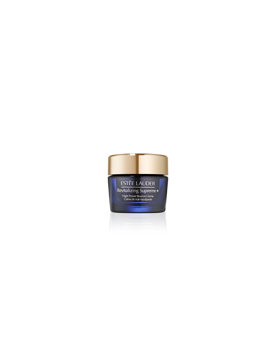 Estée Lauder Revitalizing Supreme Night Power Bounce Creme Moisturizer in a 50ml jar, showcasing smooth, radiant skin.