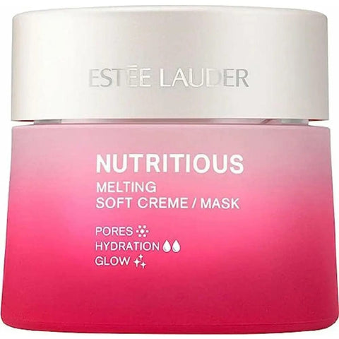 Estée Lauder Nutritious Melting Soft Creme-Mask in a 50ml jar, creamy texture, designed for nourishing and hydrating skin.