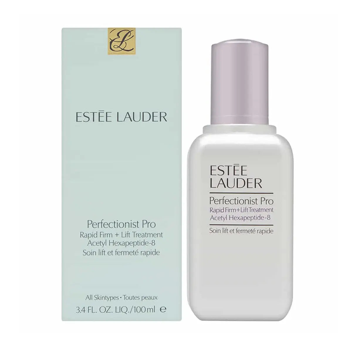 Estée Lauder Perfectionist Pro Rapid Firm Lift Treatment 100ml bottle, skincare product from Jag Couture London New York.