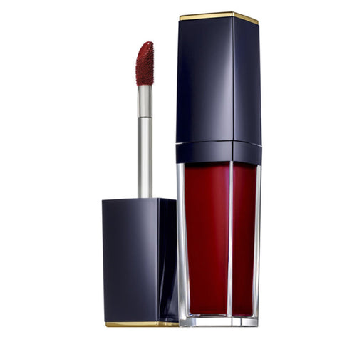 Estee Lauder Pure Color Envy Paint On Liquid Lipcolor in shade 13 Quiet Rior, featuring a smooth liquid lipstick application.
