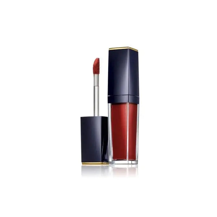 Estee Lauder Pure Color Envy Paint-On Liquid Lipcolor in shade 307 Wicked Gleam Vinyl, featuring glossy lipstick with a vibrant finish.