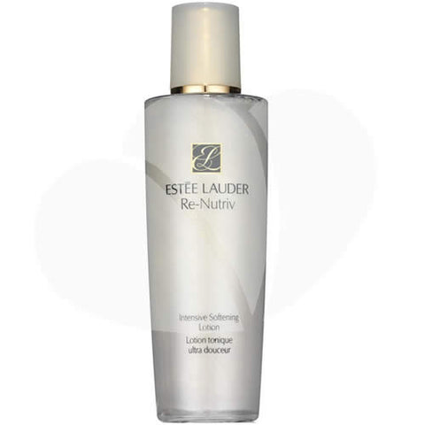 Elegant bottle of Estee Lauder Re-Nutriv Intensive Softening Lotion in 250ml size, featuring luxurious packaging and softening formula.