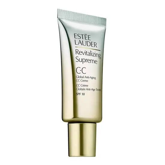 Estee Lauder Revitalizing Supreme CC Creme SPF15 in 30ml, a skincare product with a creamy texture and SPF protection.