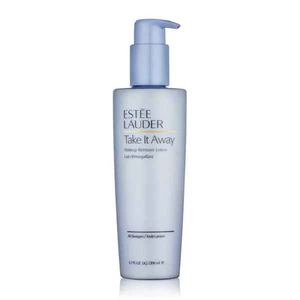 Jag Couture London New York Estee Lauder Take It Away makeup remover lotion in 200ml bottle, gentle cleansing product.