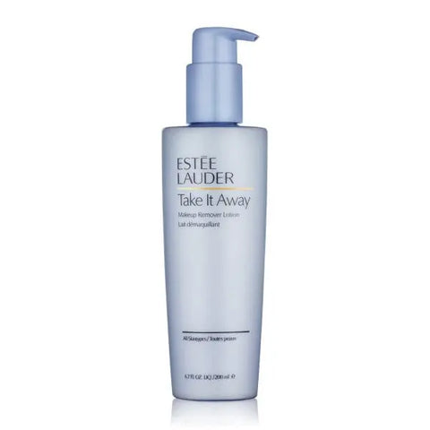 Jag Couture London New York Estee Lauder Take It Away makeup remover lotion in 200ml bottle, gentle cleansing product.