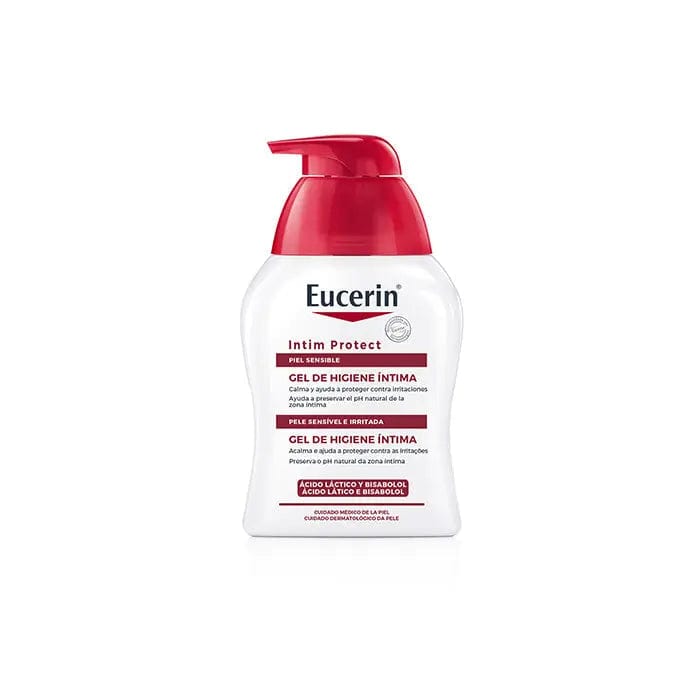 Eucerin Intimate Hygiene Wash Protection Fluid 250ml, a gentle liquid cleanser for intimate skin care by Jag Couture London New York