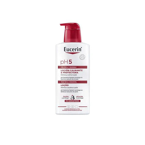 Jag Couture London New York Eucerin pH5 Lotion for Sensitive Skin, 400ml bottle shown in the image.
