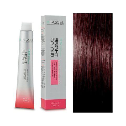 Eurostil Bright Colour Tinte N5.5 Castaño Claro Caoba hair dye from Jag Couture London New York, showing the product packaging.