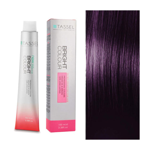 Eurostil Bright Colour Tinte VM1.7 Violet Metal hair dye in 100ml bottle, by Jag Couture London and New York