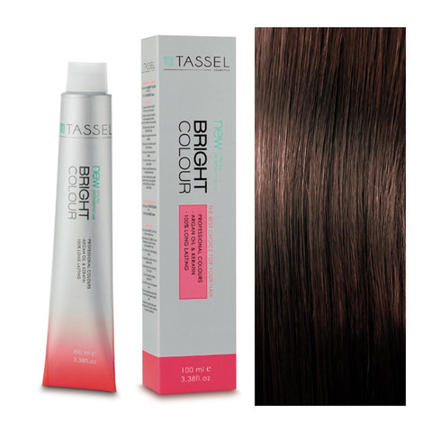 Eurostil New Bright Colour Tinte N5.77 Marron Chocolate hair dye in a single box, by Jag Couture London - New York.