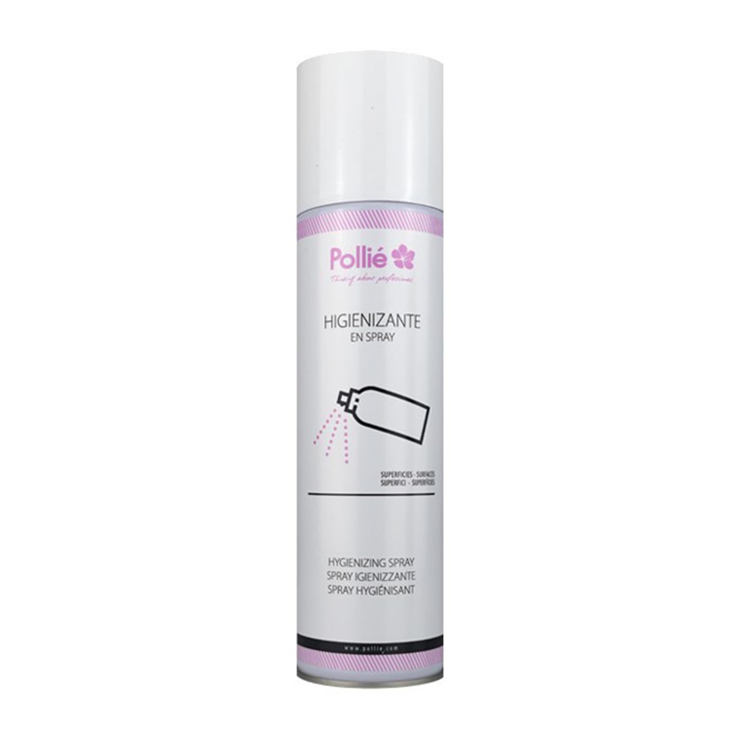 Eurostil Pollie Higienizante 500ml bottle from Jag Couture London - New York, with label and cap visible.