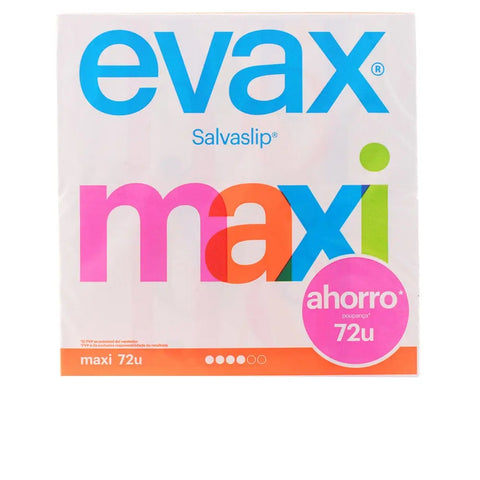 Evax Salva Slip Maxi pantyliners in a pack of 72, lightweight and discreet feminine hygiene products by Jag Couture London New York