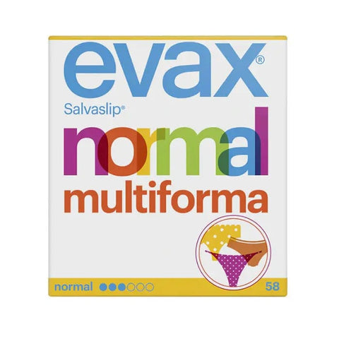 Evax Salvaslip Normal Multiform Protegeslips by Jag Couture London - New York, 58 units, soft, discreet daily protective liners.