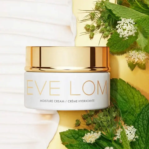 Eve Lom Moisture Cream 50ml in a sleek jar, designed for hydrating and nourishing skin, by Jag Couture London New York.