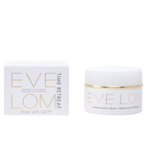 Eve Lom Time Retreat Intensive Night Cream 50ml in a jar, featuring luxurious skincare from Jag Couture London New York.