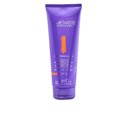Farmavita Amethyste Colouring Mask Cooper 250ml jar with purple and silver packaging, showcasing the hair mask product.