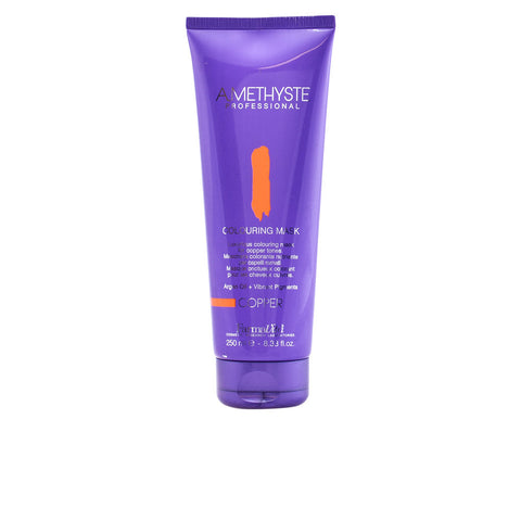 Farmavita Amethyste Colouring Mask Cooper in 250ml jar, rich copper hair treatment with brand label visible.