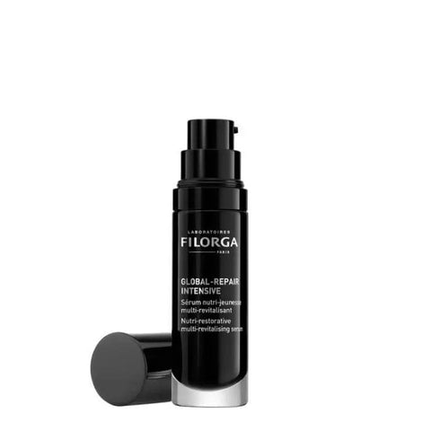 Filorga Global Repair Intensive Serum by Jag Couture London, a 30ml nutri-rejuvenating skincare serum in a sleek bottle.
