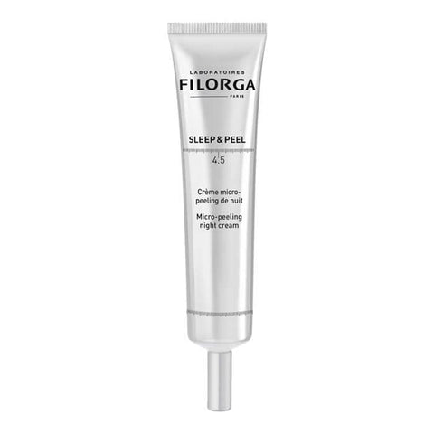 Jag Couture London - New York Filorga Sleep & Peel Micropeeling Night Cream in 40ml jar with smooth cream texture visible.