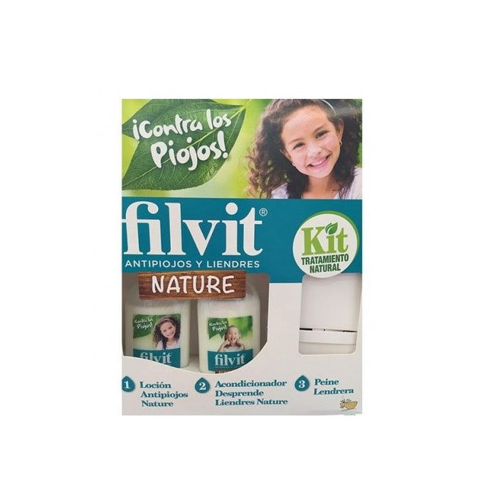 Two bottles of Filvit Nature Anti-Lice Lotion by Jag Couture London and New York, 125ml each, in clear packaging.