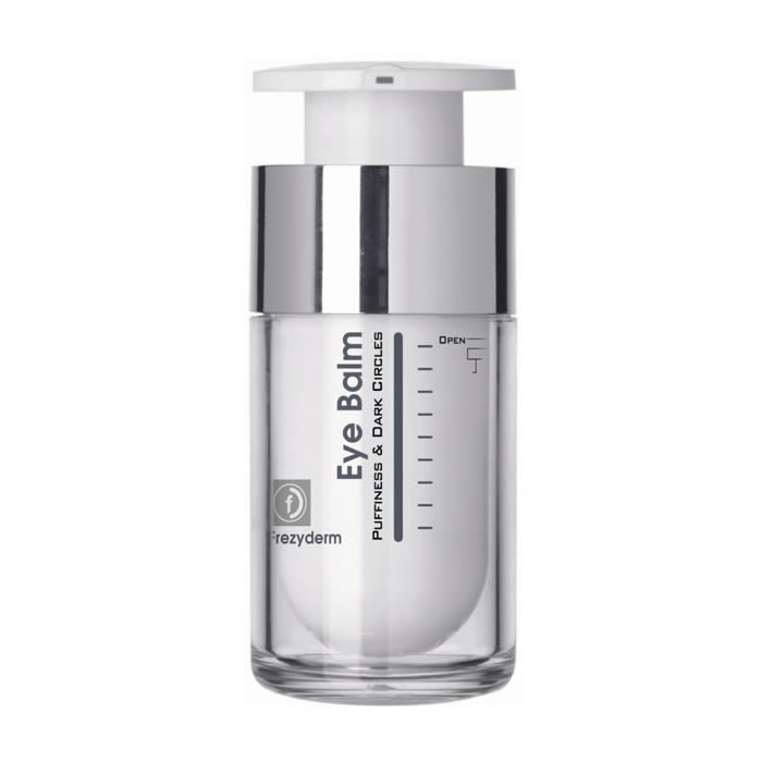 Frezyderm Eye Balm by Jag Couture London New York, 15ml jar showing the eye care product for puffiness and dark circles.