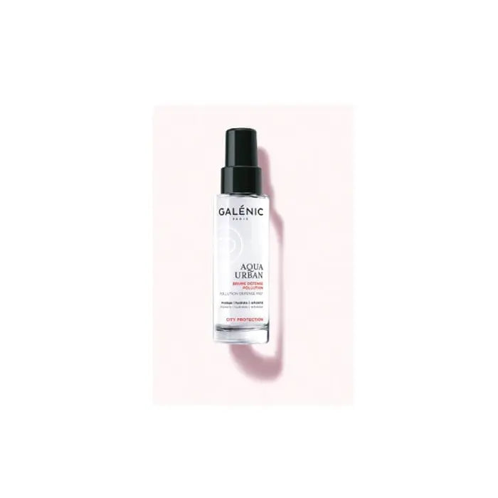 Galenic Acqua Urban Pollution Defense Mist 50ml by Jag Couture London-New York, a refreshing facial mist in a sleek bottle.
