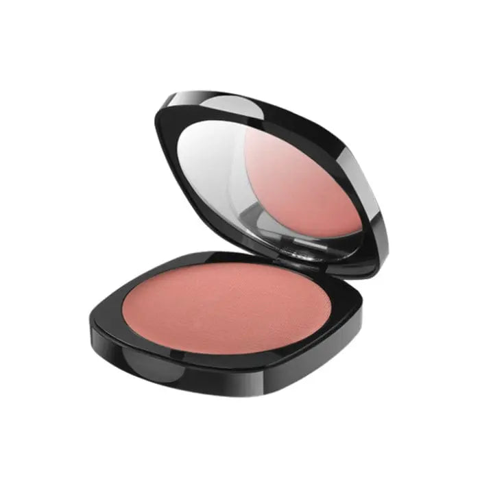 Galenic Teint Lumière Rosy Blush Cream in 5g, soft pink shade, smooth texture, with packaging featuring brand logo and product info.