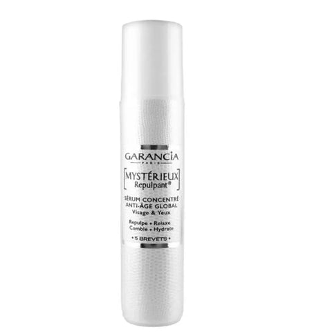 Jag Couture London New York Garancia Mysterieux Repulpant SR 30ml skincare product in a sleek bottle.