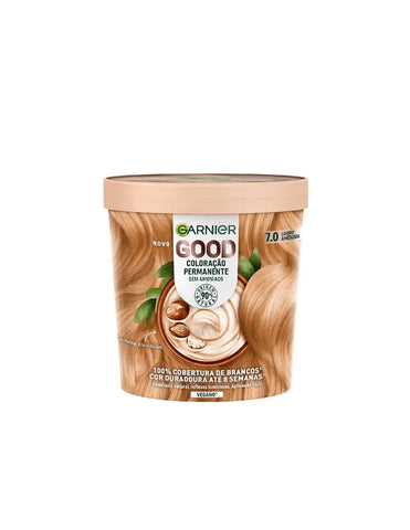 Garnier Good Coloración Permanente Sin Amoníaco 7.43 Cobrizo Cúrcuma hair dye box by Jag Couture London New York