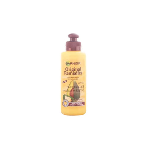 Garnier Original Remedies Avocado & Karite Oil Without Rinse 200ml bottle, natural hair treatment from Jag Couture London.