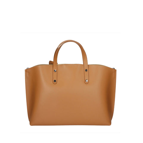 Luxurious leather handbag by Jag Couture London - New York, Gave Lux GLX22209423FBG-L128_CUOIO in rich brown leather with stylish design.