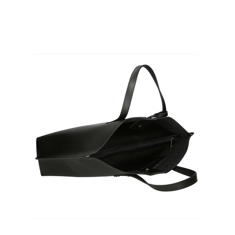 Gave Lux GLX22209423FBG-NERO by Jag Couture London - New York, stylish black handbag with structured design and metal accents.