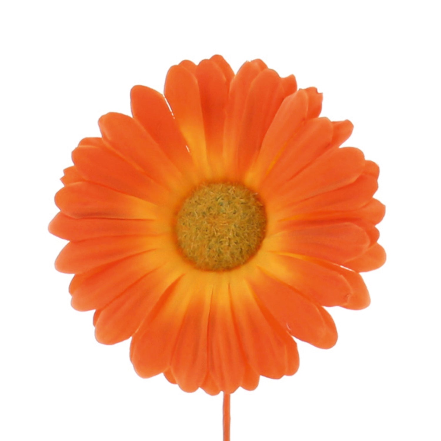 Orange Germini flower decoration by Jag Couture London, large 15x9cm floral ornament for home decor.