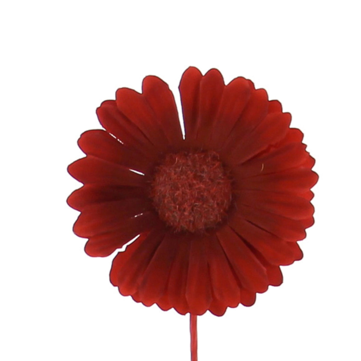 Red Germini flower decoration by Jag Couture London New York, 13x6.5cm, showcasing vibrant petals and detailed floral design.