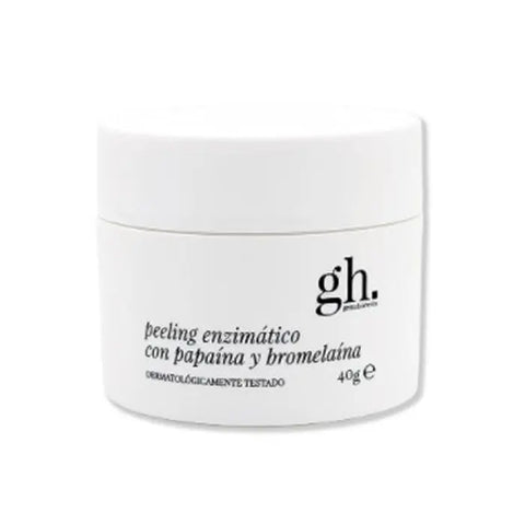 Jag Couture London enzyme peeling with papain and bromelain in a 40g jar, featuring natural ingredients for skin exfoliation.