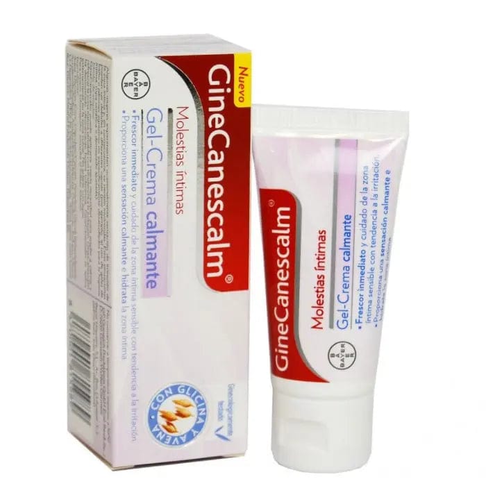 Jag Couture London Ginecanesgel Ginecanescalm soothing cream gel in 15g, calming and moisturizing skincare product.