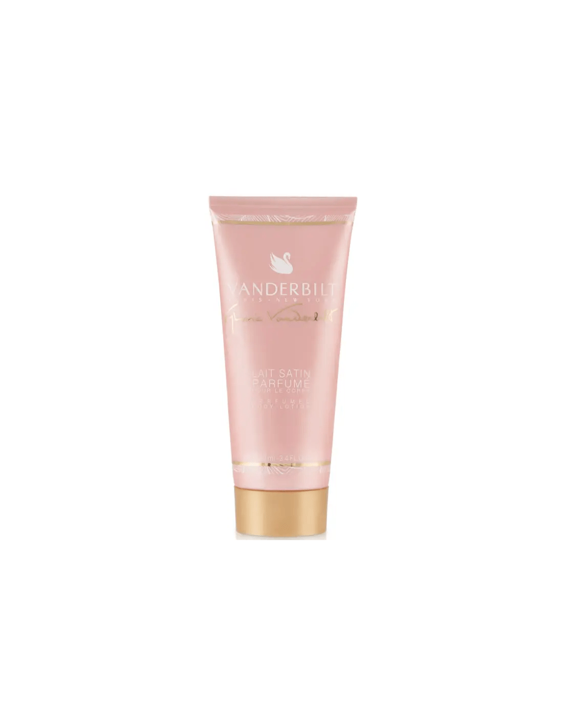 Gloria Vanderbilt Vanderbilt body lotion in 100ml bottle, featuring elegant packaging from Jag Couture London New York.