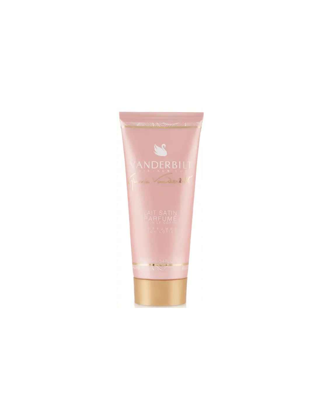 Gloria Vanderbilt Vanderbilt body lotion 100ml bottle with elegant packaging, by Jag Couture London New York.