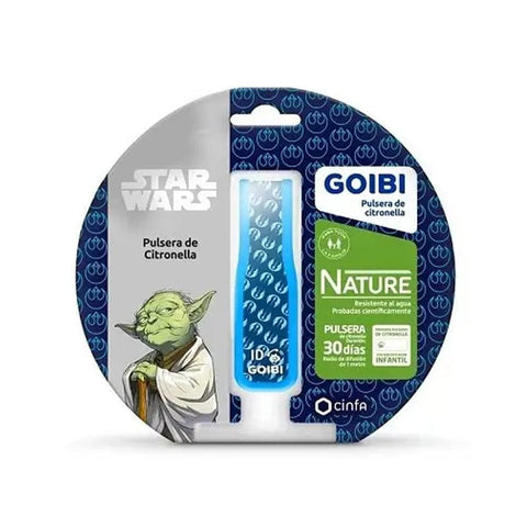 Goibi citronella bracelet featuring a Star Wars Yoda design by Jag Couture London New York, natural and stylish insect repellent accessory.