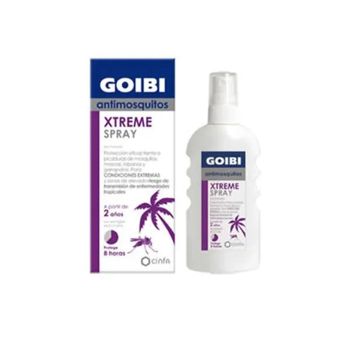 Goibi Xtreme mosquito repellent spray 75ml by Jag Couture London New York, shown in a clear spray bottle.