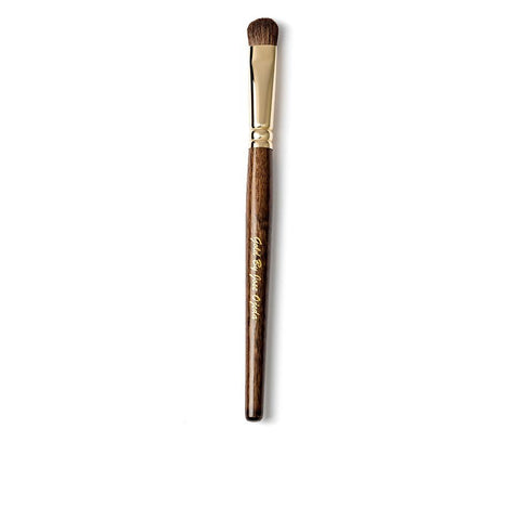 Large gold eyeshadow brush by José Ojeda for Jag Couture London, featuring a natural pony bristle for precise makeup application.