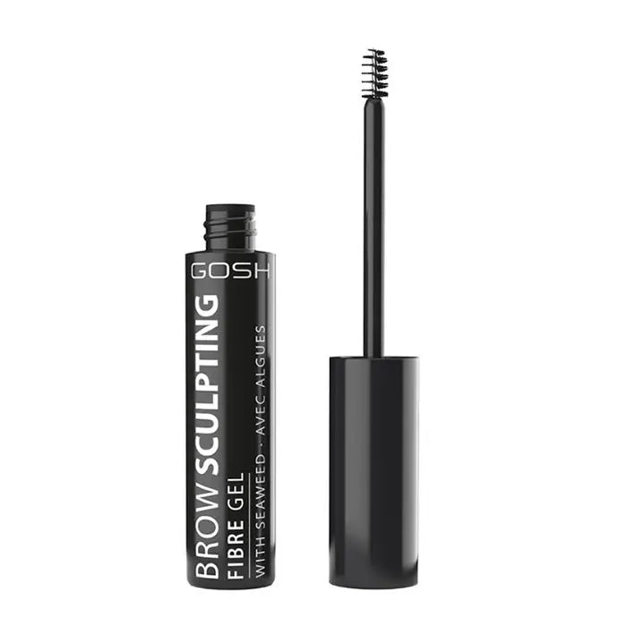 Gosh Brow Sculpting Fibre Gel in Chestnut, 8ml, by Jag Couture London New York, showing the brow gel tube with product label.